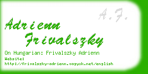 adrienn frivalszky business card